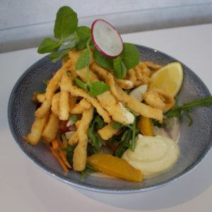 Salt & Pepper Calamari Salad